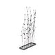 preview thumbnail 18 of 19, Black Metal Floral Decorative Sculpture with Loose Stones