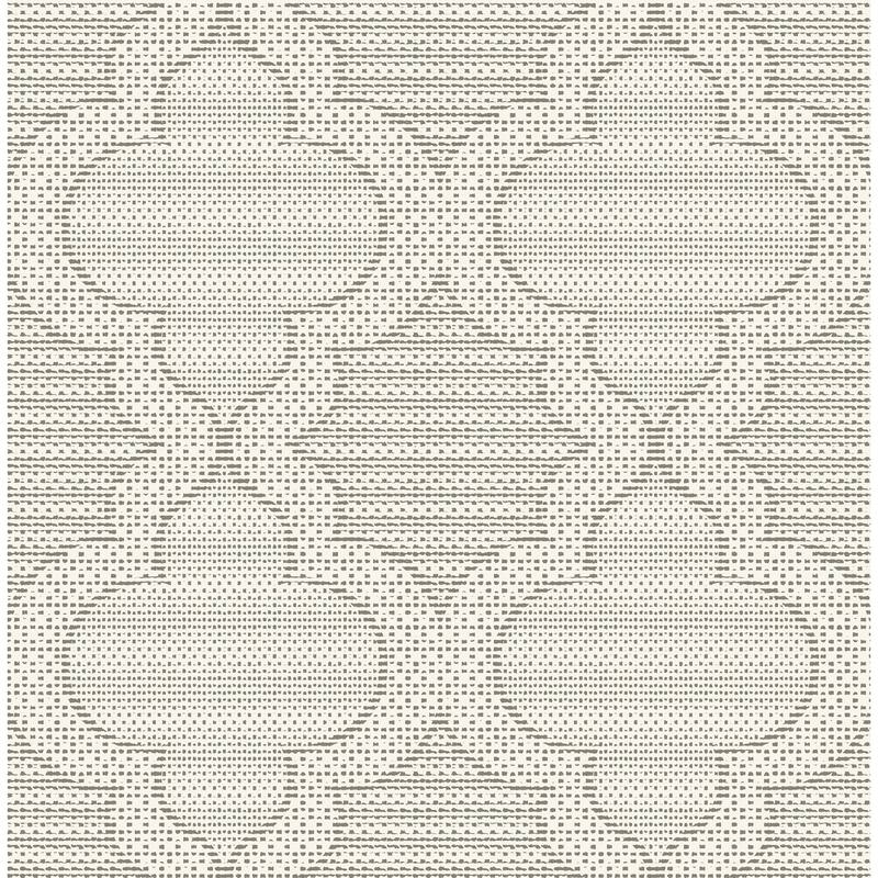 A-Street Prints Ernest Charcoal Quilted Quatrefoil Wallpaper