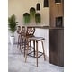 preview thumbnail 2 of 16, Carson Carrington Sala 26" Counter Stools with Bent Wood Legs & Black Square Footrest (Set of 2)