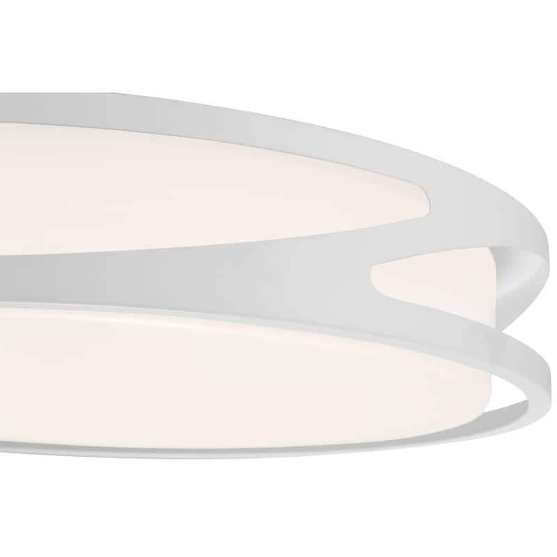 Access Lighting Lucia 14" Wide LED Flush Mount Drum Ceiling Fixture