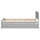 preview thumbnail 8 of 9, Twin Size Platform Bed Frame with Trundle, Modern Design and No Box Spring Required