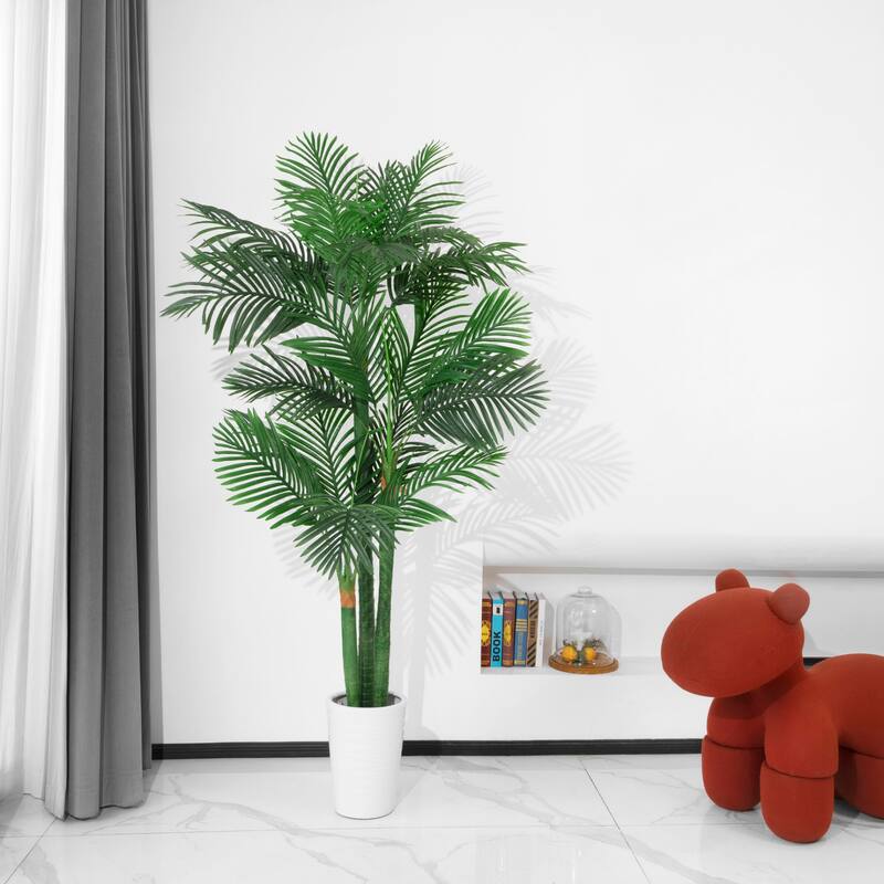 7.9' Golden Cane Artificial Palm Tree