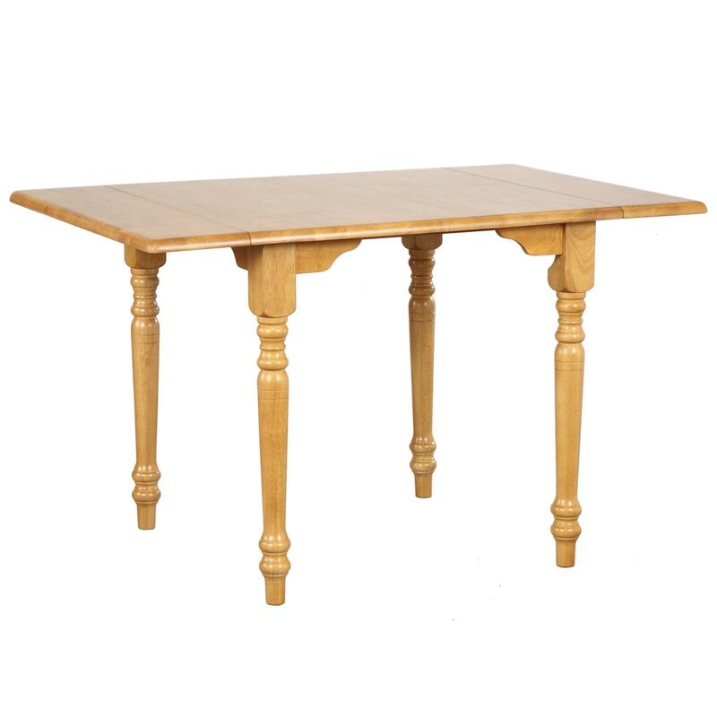 Extendable Dining Set - 34-48" Rectangular Table with 2 Retro Chairs - Light Oak Wood