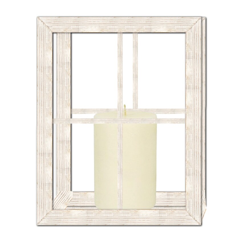 Shop Ptm Images F4 088 Window Box 11 1 2 Tall Pillar Candle Holder White Overstock 16463272