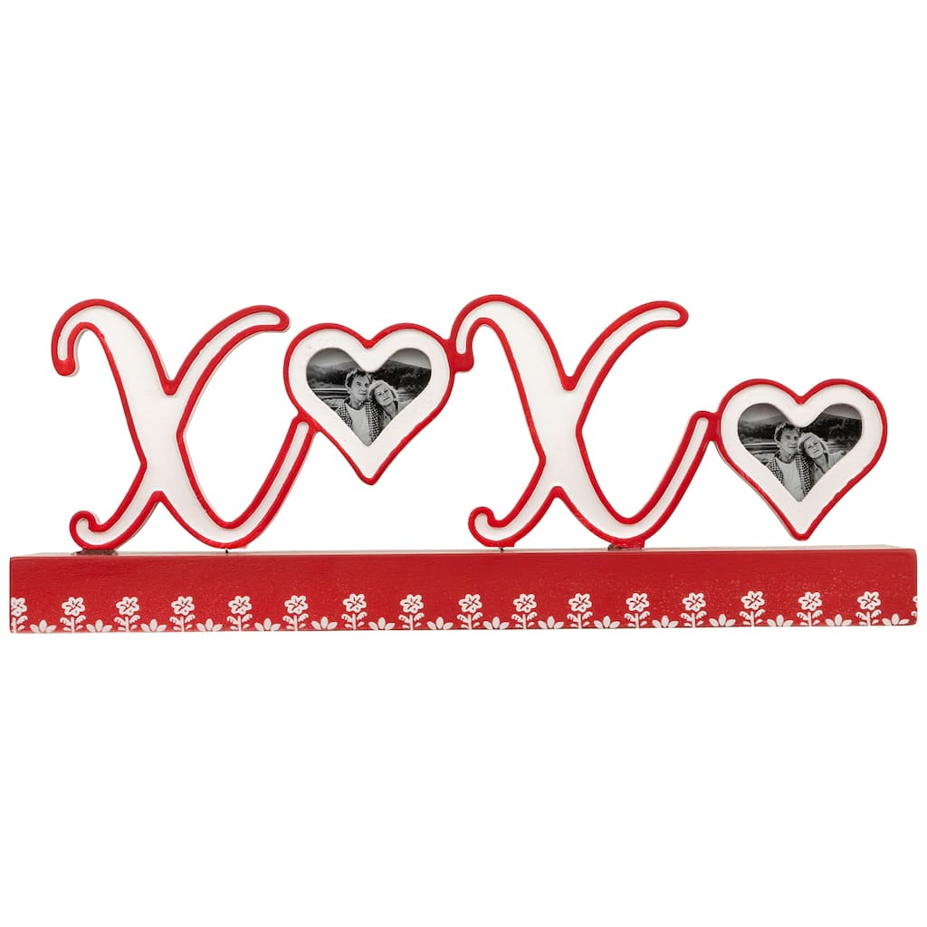 XOXO Valentine's Day Photo Frame Tabletop Decoration - 12"