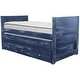 preview thumbnail 13 of 41, Taylor & Olive Begonia Twin Bed with Twin Trundle & 3 Built in Drawers