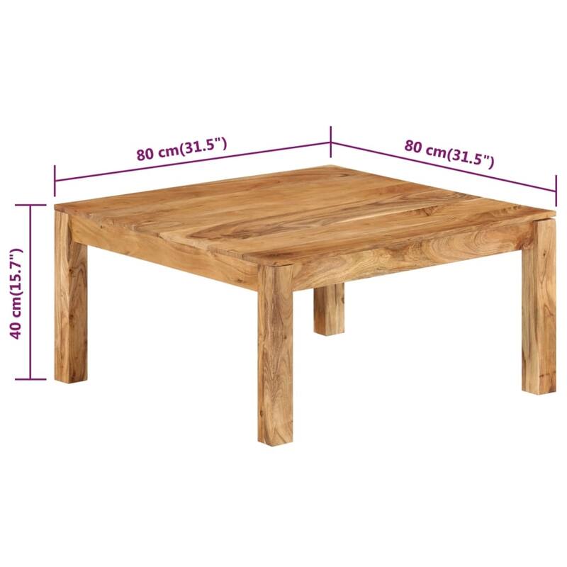 vidaXL Coffee Table Side End Table Living Room Accent Sofa Table Solid Wood