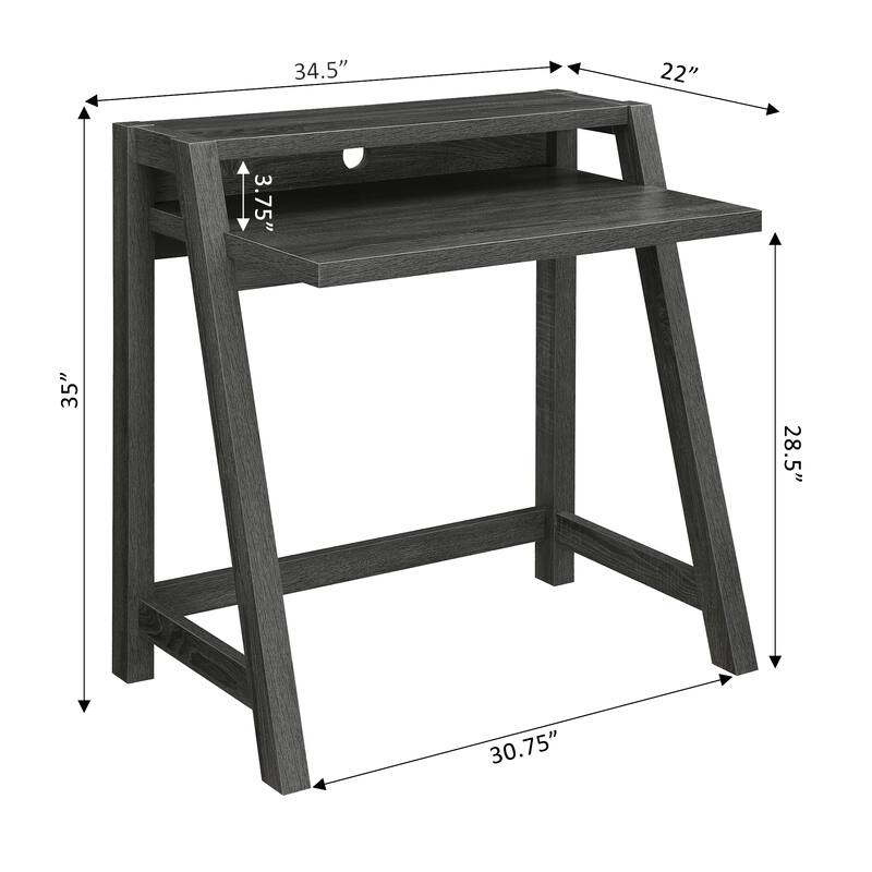 Convenience Concepts Newport Lilly 2 Tier Desk