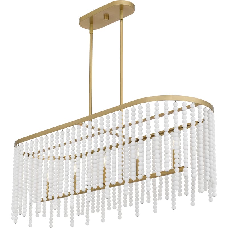 Apelle 5-Light Aged Brass Island Light