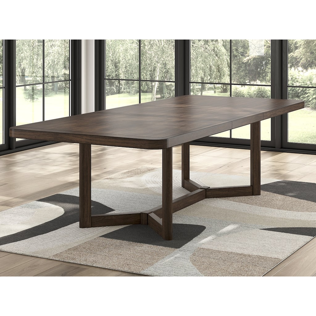 Signature Design by Ashley Kendamor Dark Brown Dining Extension Table - 46.13" W x 108" D x 29.75" H