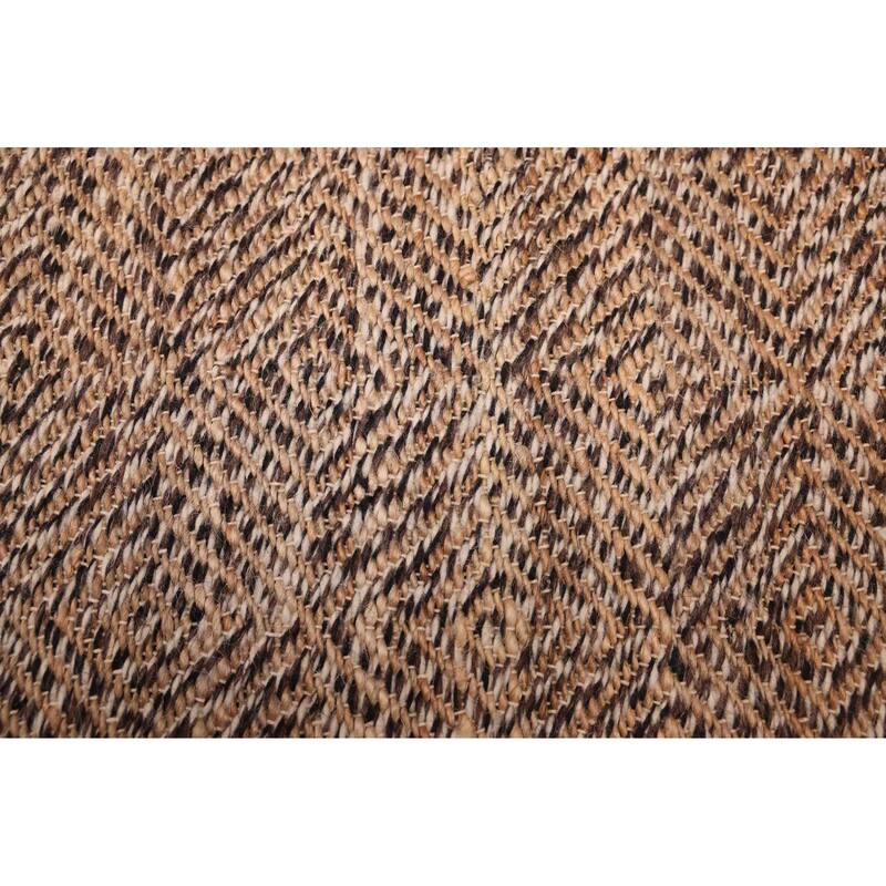 ECARPETGALLERY Flat-Weave Palas Denizli Taupe Kilim - 5'4 x 7'6