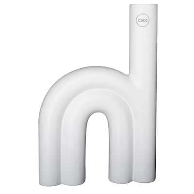 Lg. ROPE Vase White - White