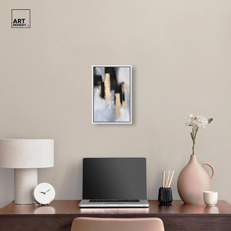 Onyx and Aureolin II Canvas by Art Remedy
