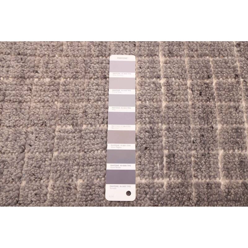 ECARPETGALLERY Hand-knotted Tangier Grey Wool Rug - 5'0 x 7'6