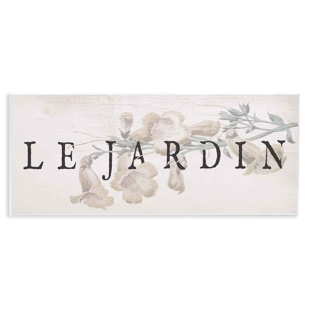 Stupell Vintage French Garden Wall Plaque Art Design By Lil' Rue