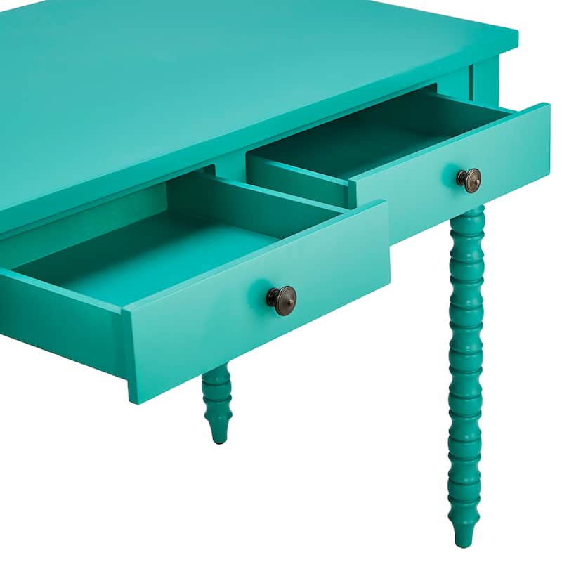 Lyndale 2-Drawer Helix Legs Office Desk by iNSPIRE Q Bold