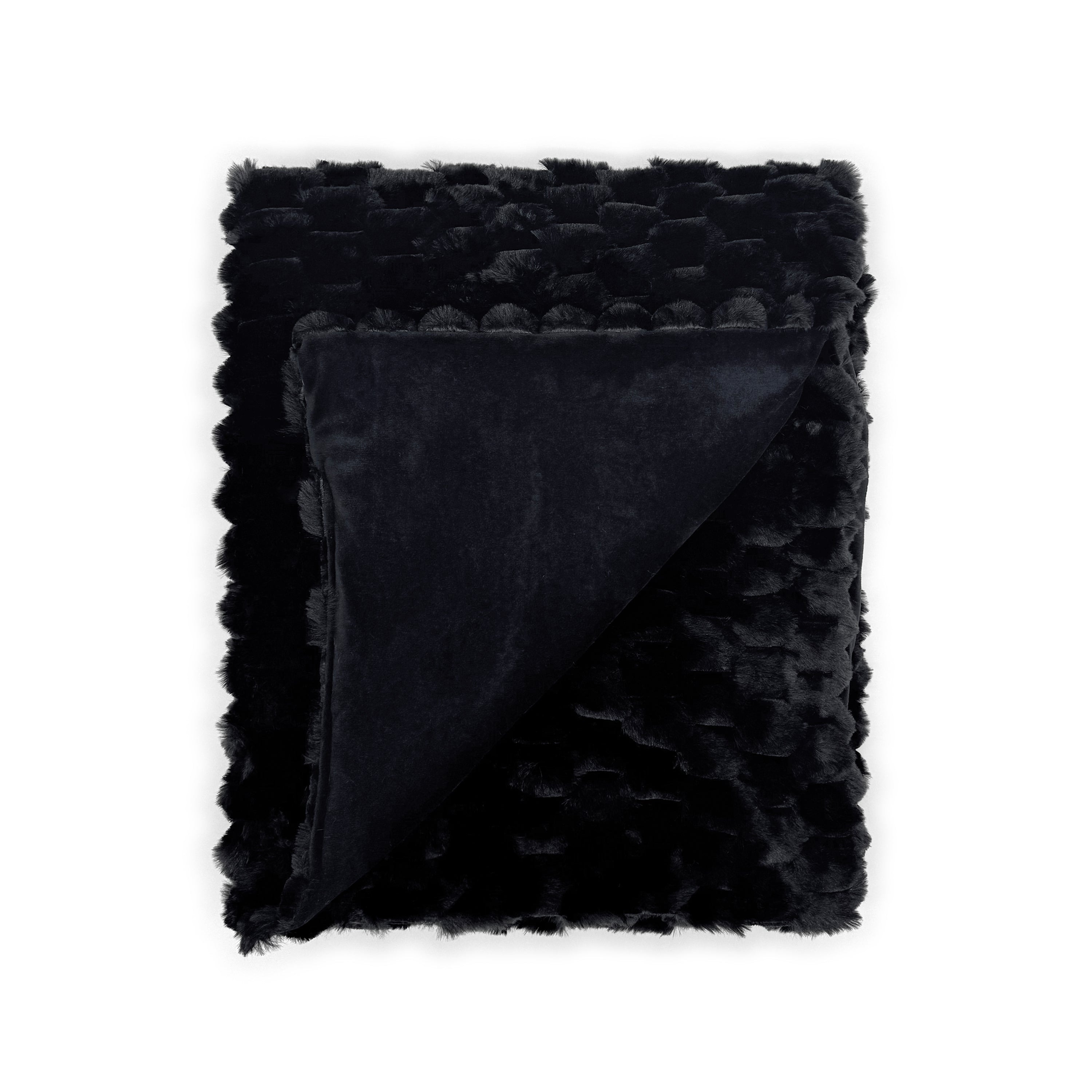 Honeycomb Textured FauxFur Throw