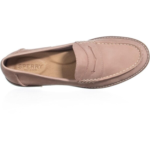 sperry seaport penny loafer rose dust