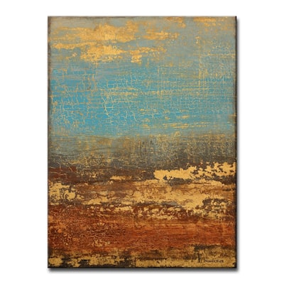 'Golden Stream' Wrapped Canvas Wall Art by Norman Wyatt Jr.