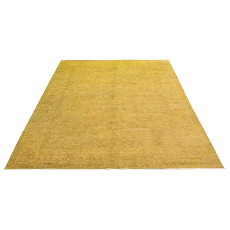 ECARPETGALLERY Hand-knotted Vibrance Lime Wool Rug - 9'0 x 11'8