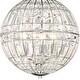 preview thumbnail 5 of 3, Minka-Lavery Palermo 4-Light Pendant-Transitional Style, Chrome Finish, Clear Crystal Shade
