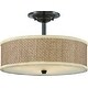preview thumbnail 1 of 0, Zen 3-Light Semi-Flush Mount in Mystic Black