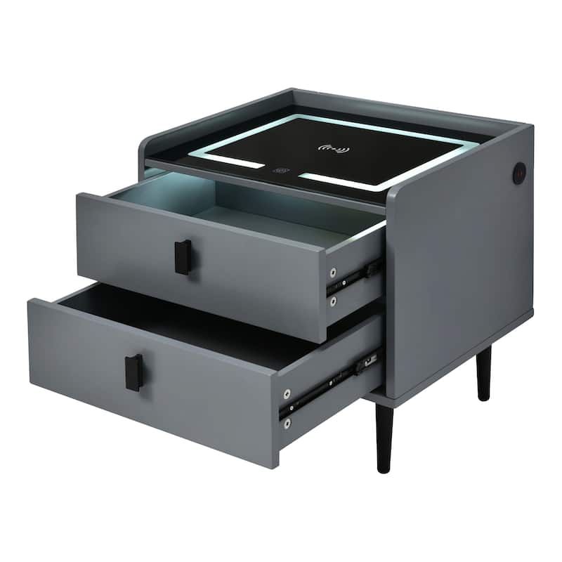 Nightstand with Wireless Charging Station Bed Bath & Beyond 40256030