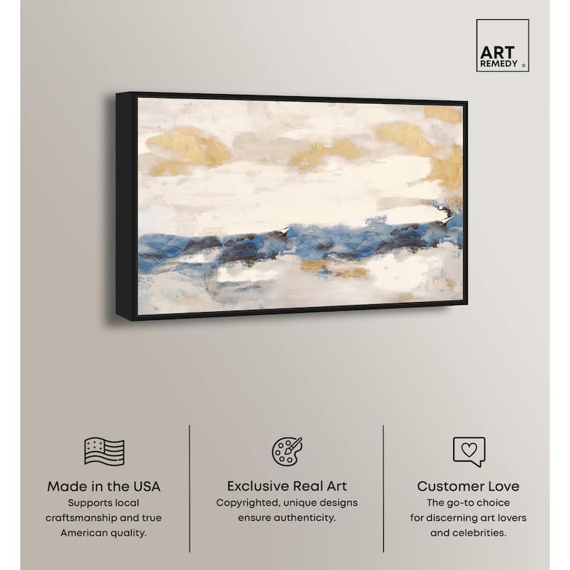 Mountain Mist Canvas Digital Abstract Art by Art Remedy