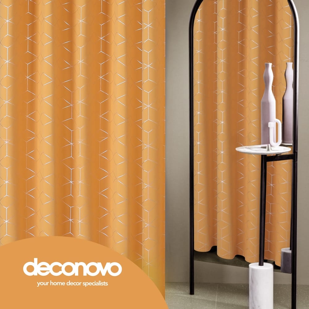 Deconovo Decorative Silver Diamond Curtains (2 Panel)