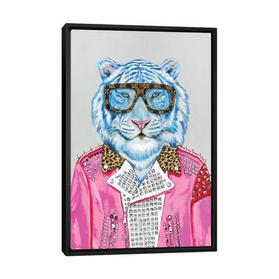 iCanvas "Gucci Blue Tiger" by Heather Perry Framed Canvas Print