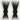 Pair of Spiked Wall Lights, Black Wall Sconces Gothic Scifi Modern Style (Set of 2) - N/A
