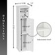 preview thumbnail 14 of 41, Toilet Paper Storage Cabinet with Dispenser Toilet Organizer - 7.2'L x 7.2"W x 29.9"H
