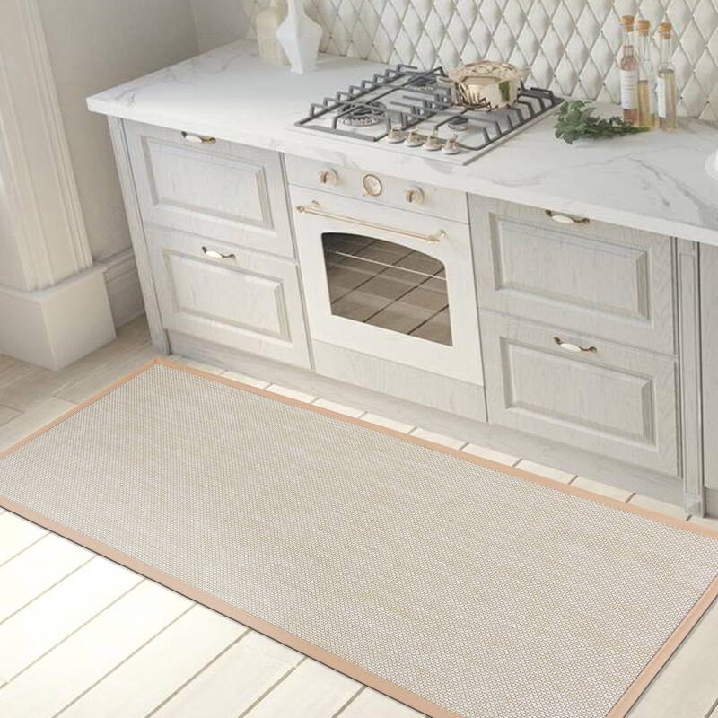 World Rug Gallery Basketweave Anti-Fatigue Standing Mat - 18"x47"
