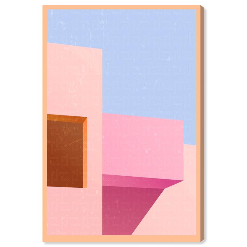Wynwood Studio Canvas Architecture and Buildings Freeshape Building 7 White and Cream White Vintage Wall Art Canvas Print