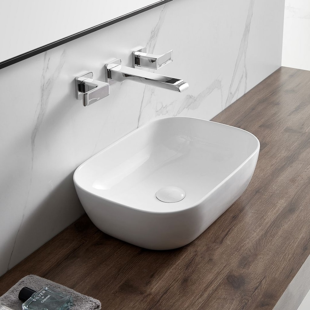 Eridanus 18" x 13" Ceramic Vessel Sink Powder Room Wash Basin