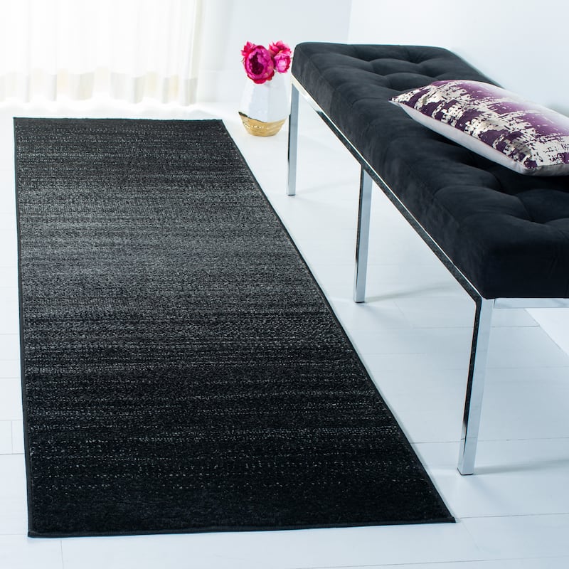 SAFAVIEH Adirondack Batul Modern Ombre Rug - 2'6" x 10' Runner - Black/Grey
