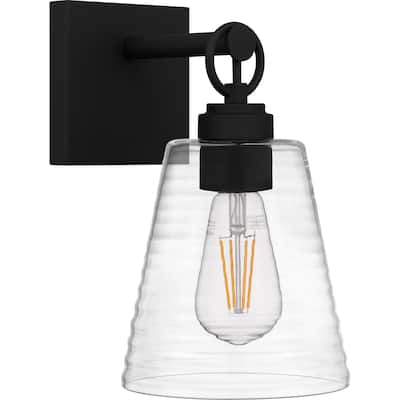 Dacosta 1-Light Earth Black Wall Sconce