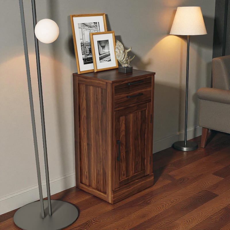 Modular Wine Bar Cabinet Buffet Cabinet with Hutch, Modern Storage Cabinet with Drawer and Shelf for Dining Room