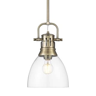 Golden Lighting 3604-S AB Duncan 9" Wide Mini Pendant