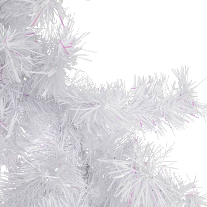 9' x 10" Icy White Iridescent Spruce Artificial Christmas Garl - Unlit