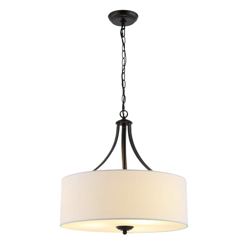 SAFAVIEH Lighting Zaida Chandelier - 20" W x 20" D x 22" H - Oil Rubbed Bronze