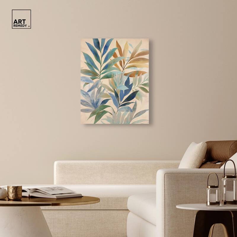 Leaf Labyrinth II Canvas by Art Remedy, Gallery Wrapped