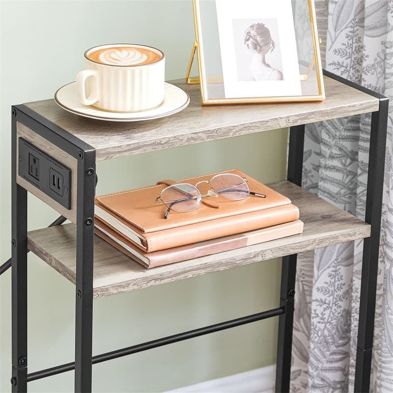 Small Narrow Side Table - 7.1"D x 16.5"W x 25.6"H