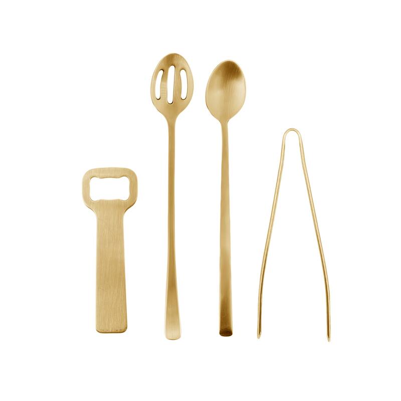 Canvas Home Classic 4-Piece Bar Gift Set - Gold