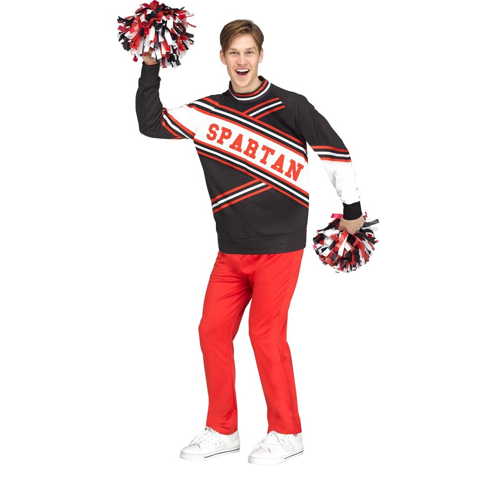 Shop Mens Deluxe Spartan Cheerleader Funny Snl Costume Standard One Size Overstock 28862154