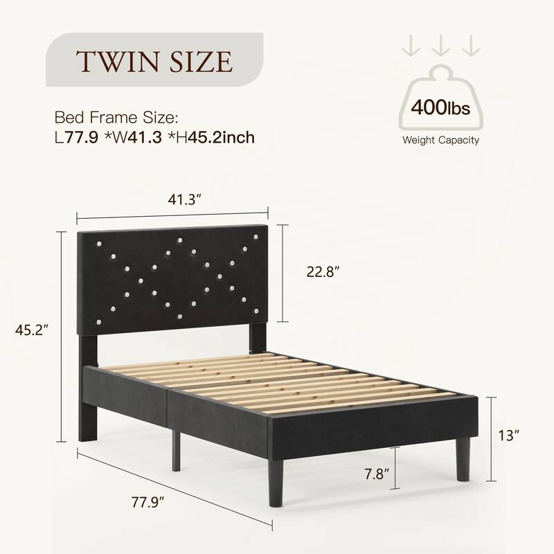 Premium Upholstered Platform Bed for Ultimate Comfort and Durability