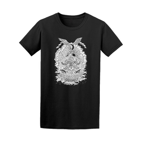 Religious Symbols Adam Eve Devil Tee Men's -Image by Shutterstock