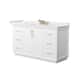 Option White / White Quartz Top / Satin Bronze Hardware