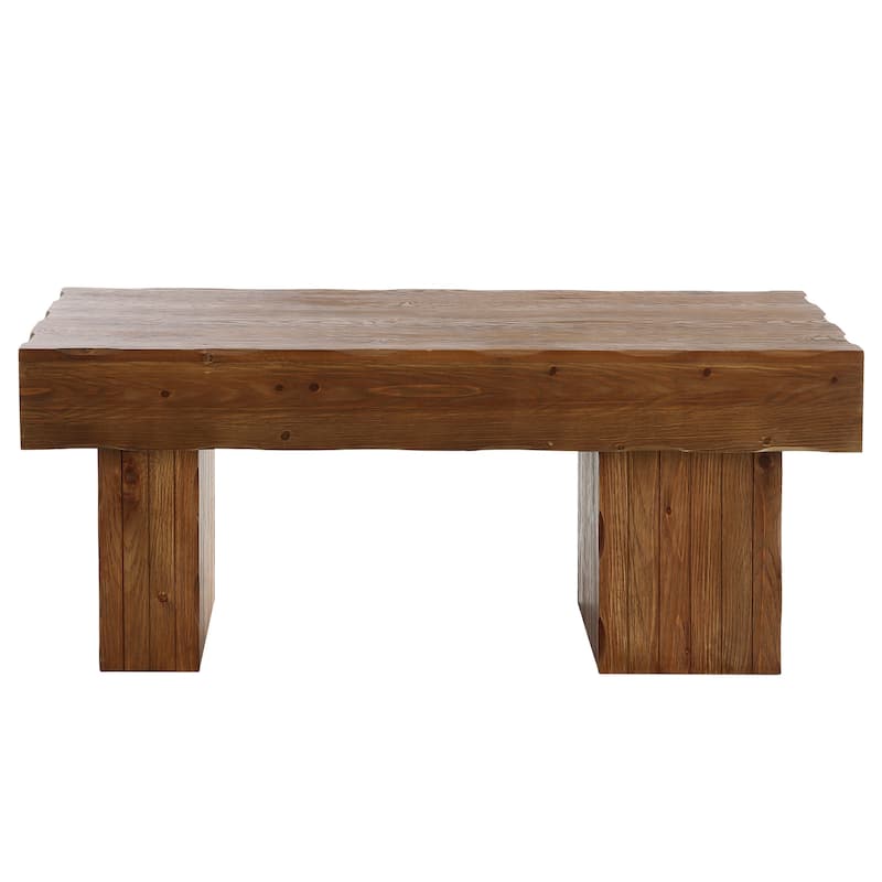 47" Solid Wood Rectangular Coffee Table, Cocktail Tea Center Table for Living Room Office