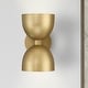 preview thumbnail 1 of 5, Hunter Erling 2-Light Wall Sconce - Modern, Contemporary, Transitional - Living Room, Hallway, Bedroom or Accent Lighting Luxe Gold